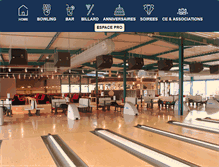 Tablet Screenshot of bowlingdefrance.com